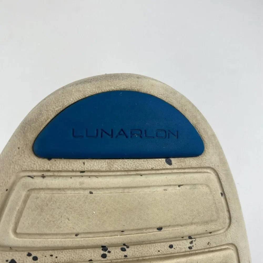 Cole Haan Lunargrand Suede Wingtip Oxford Shoes Blue Gray Men's Size‎ 9 Used